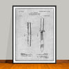 1904 Rowland Folding Hunting Knife Patent Print - Unframed