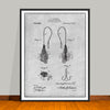 1905 Artificial Fly Fish Hook Patent Print - UNFRAMED