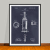 1905 Wine Bottle Patent Print - Unframed