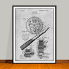 1906 Fly Fishing Reel Patent Print - UNFRAMED