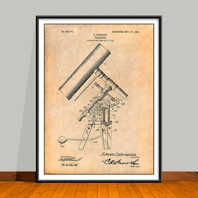 1906 Lohmann Telescope Patent Print - UNFRAMED