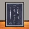 1906 Water Color Brush Patent Print - Unframed