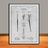 1906 Water Color Brush Patent Print - Unframed