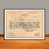1906 Wright Brothers Flying Machine Patent Print - UNFRAMED