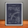 1907 Mathematical Instrument Patent Print - Unframed