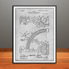 1907 Mathematical Instrument Patent Print - Unframed