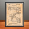 1907 Mathematical Instrument Patent Print - Unframed
