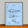 1908 Artificial Bait Patent Print - Unframed