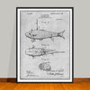 1908 Artificial Bait Patent Print - Unframed