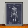 1909 Anatomical Skeleton Patent Print - UNFRAMED
