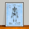 1909 Anatomical Skeleton Patent Print - UNFRAMED