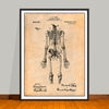 1909 Anatomical Skeleton Patent Print - UNFRAMED