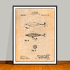 1909 Lockhart Antique Fishing Lure Patent Print - UNFRAMED