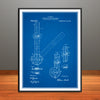 1909 Combination Drafting Intrument Patent Print - Unframed