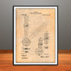 1909 Combination Drafting Intrument Patent Print - Unframed