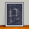 1911 Beer Stein Patent Print - UNFRAMED