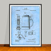 1911 Beer Stein Patent Print - UNFRAMED