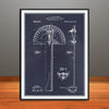 1911 Combined Protractor and T Square Patent Print - Unframed