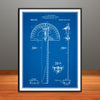 1911 Combined Protractor and T Square Patent Print - Unframed
