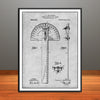 1911 Combined Protractor and T Square Patent Print - Unframed