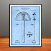 1911 Combined Protractor and T Square Patent Print - Unframed