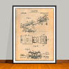 1913 Naysmith Chiropractic Table Patent Print - UNFRAMED