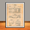 1914 Dodge Brothers Car Body Design Patent Print - UNFRAMED