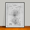 1914 French Horn Patent Print - UNFRAMED