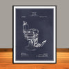 1915 Koken Barber's Chair Patent Print - UNFRAMED