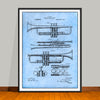 1916 Trumpet and Cornet Patent Print - UNFRAMED