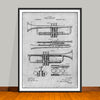 1916 Trumpet and Cornet Patent Print - UNFRAMED