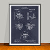 1916 Antique Bait Casting Reel Patent Print - Unframed