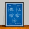 1916 Antique Bait Casting Reel Patent Print - Unframed