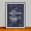 1916 Antique Fishing Reel Patent Print - Unframed