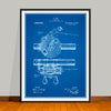 1916 Antique Fishing Reel Patent Print - Unframed