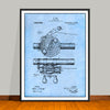 1916 Antique Fishing Reel Patent Print - Unframed