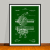 1916 Antique Fishing Reel Patent Print - Unframed