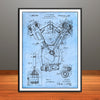 1916 Packard Hydrocarbon Motor Patent Print - Unframed