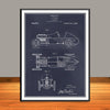 1920 H. A. Miller Race Car Patent Print - UNFRAMED