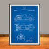 1920 H. A. Miller Race Car Patent Print - UNFRAMED