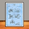 1920 H. A. Miller Race Car Patent Print - UNFRAMED