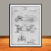 1920 H. A. Miller Race Car Patent Print - UNFRAMED