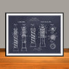1920 Kavan Rotary Barber Pole Patent Print - Unframed