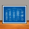 1920 Kavan Rotary Barber Pole Patent Print - Unframed