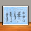 1920 Kavan Rotary Barber Pole Patent Print - Unframed