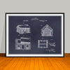1920 Lincoln Logs Patent Print - UNFRAMED