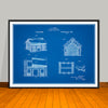 1920 Lincoln Logs Patent Print - UNFRAMED