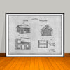 1920 Lincoln Logs Patent Print - UNFRAMED