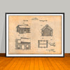 1920 Lincoln Logs Patent Print - UNFRAMED