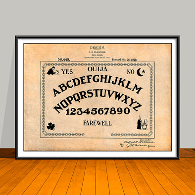1920 Ouija Board Patent Print - UNFRAMED